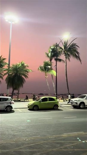 タイのパタヤビーチの夕焼けです！コスパのいいビーチリゾートです！ #タイ #パタヤ #激安 #ビーチ #リゾート