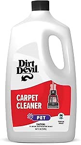 Dirt Devil Pet Carpet Cleaner Solution, 64 oz., Tropical Breeze Scent, Carpet Shampoo Solution, Eliminates Pet Stains and Odors, Pair with Dirt Devil Full Size Carpet Cleaner Machines