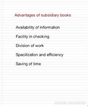 CA Foundation | Memory technique | Ch 2 Unit 4 Advantages of subsidiary books