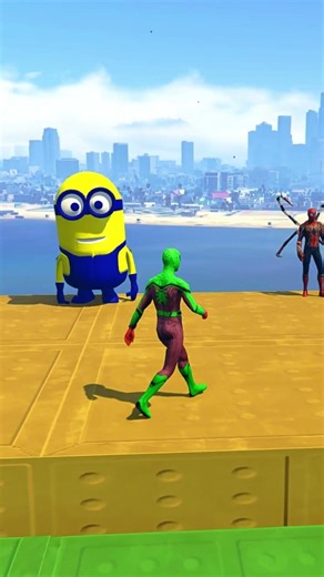 GTA 5 Epic Spiderman Ragdolls | Jumps / Fails ep.1535 #shorts