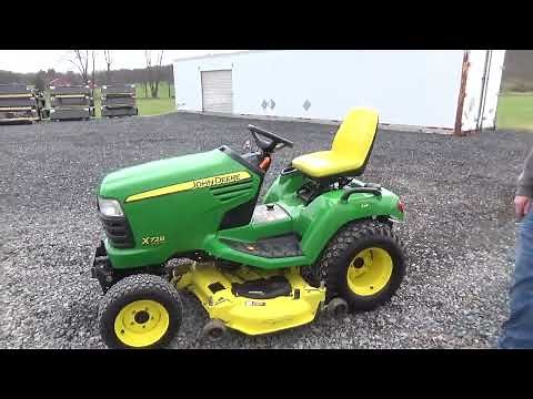 2009 John Deere X728 Ultimate 4X4 Lawn And Garden Tractor Lawn Mower 54" Deck Hydraulic For Sale !