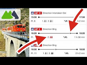 Understanding the Swiss train timetable (3) Changing trains, occupancy