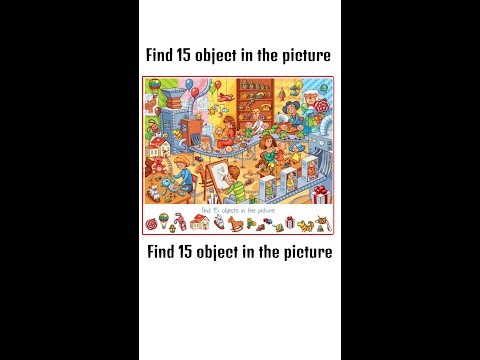 Find 15 object in the picture 🤔 IQ TestChallenge