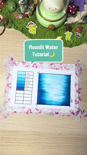 Moonlit Water Painting Tutorial