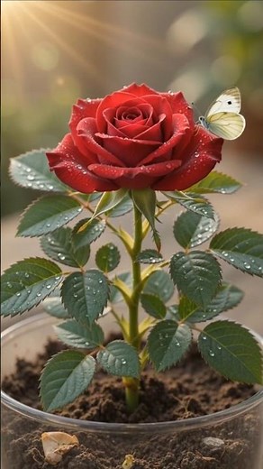 Watch a Red Rose Grow from Seed to Full Bloom 🌹 | Satisfying Time-Lapse