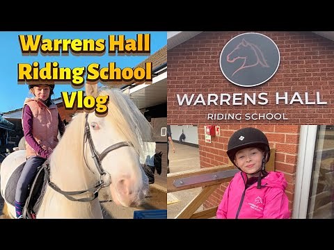 Riding Lesson at Warrens Hall Riding School Vlog #horses #ridingschool #horse