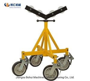 [Hot Item] Big Capacity Pipe Stand  V Head Pipe Stand with Big Roller