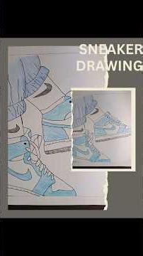 Shoes Art 🎨 | Sneaker Drawing #shorts #ytshorts #viral #trending #art #drawing #sneakers #shoes
