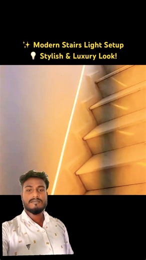 Modern Stairs Light Installation | Stylish Staircase Lighting Ideas #sorts #stairslight