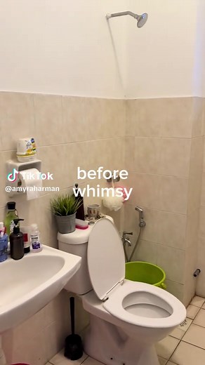 added a touch of ✨whimsy✨ to my girls bathroom #bathroom #revamp #renovation #decor