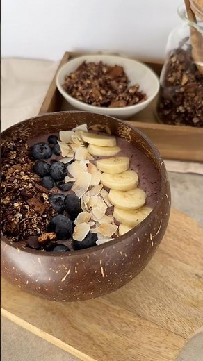 Einfache Açai Bowl ❤️ Alle Rezepte gibt’s auf unserem Foodblog fl-foodlove.de 🍽️ #einfacherezepte