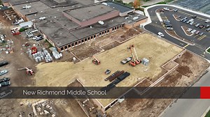 8.2K views · 75 reactions | Construction Site Update: New Richmond Middle School projects are moving right along on time and on budget. We’re excited to share the latest drone footage as these new spaces take shape for our students and staff. Additional updates can be found online at https://www.newrichmond.k12.wi.us/facilitiesupdate/ | School District of New Richmond | Facebook