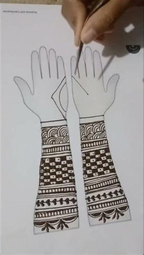 easy full hand mehendi for beginners 🥰 move, hand calm your mind🙏.share and subscribe #mehndi