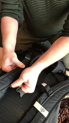 Putting on a sternum strap for the my Trail UL packs