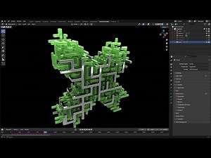 Create infinite 3D maze structures entirely in Geometry Nodes!
