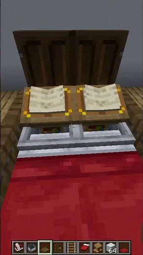 Make a REALISTIC Bed in Minecraft! 🛏️ (Easy Trick)