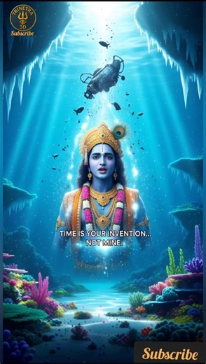 Krishna vs Time Machine 🔱 #Krishna #MythologyShorts #TimeTravel #AIShorts #DivinePower #krishnaleela