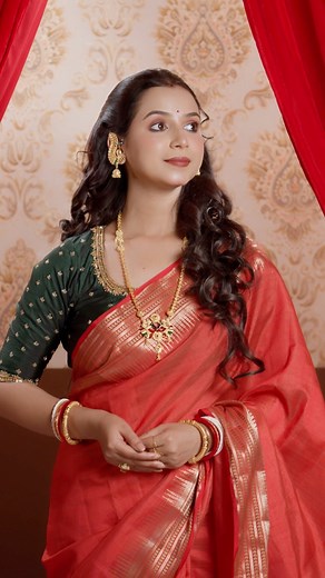 445K views · 7.6K reactions | Saree from @studiohridofficial Jewellery from @priya_j_collection | Tithi Dutta | Facebook