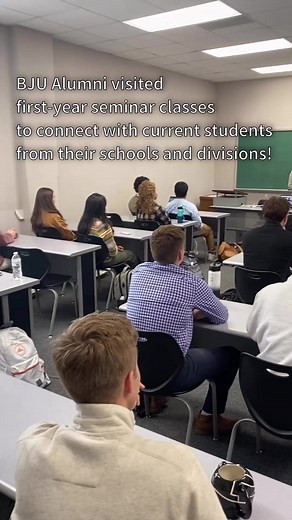 Where did BJU take YOU? Today, many alumni returned to connect with our freshman in their Pathways classes. This glimpse into their possible future is important for our first year students as they consider what God has for them at BJU and beyond! We are grateful for the willing spirit of our alumni to share their lives and experience with future members of our alumni community! #networking #bjualumni #connections #BJU #bobjonesuniversity #firstyearstudent #firstyearexperience Bob Jones Universit