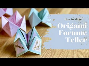 How to Make Origami Fortune Teller Game | How to Fold Your Paper Fortune Teller