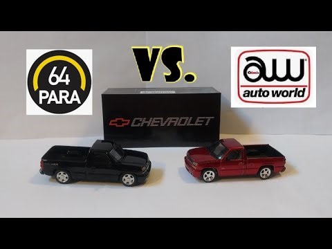 1/64 Cat Eye 2006 Chevy Silverado SS. Para 64 vs. Auto World