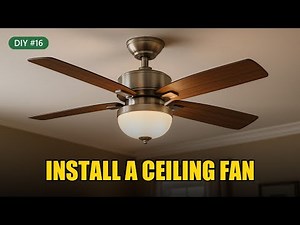 Install a Ceiling Fan: Brace Box, Wire Up, Balance the Blades | DIY Guide #16