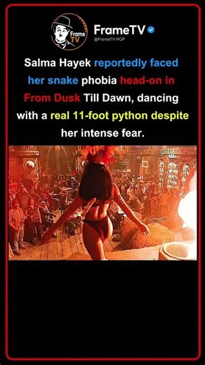 Salma Hayek Danced With a Real 11-Foot Python! 🐍🔥 #movie