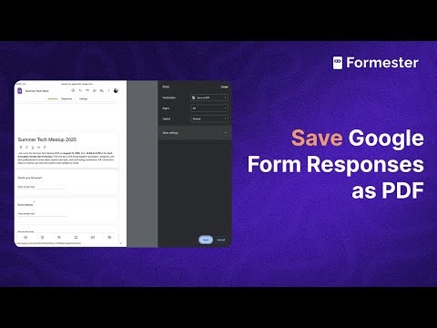 How to Save or Export Google Forms as PDF in Minutes?