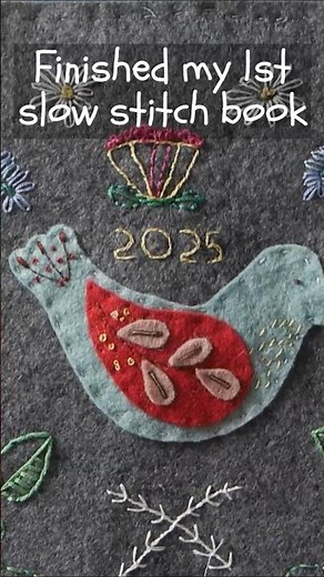 How to make an easy slow stitch journal (Part 2)