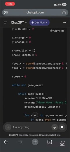 Code me a snake 🐍 Game in python