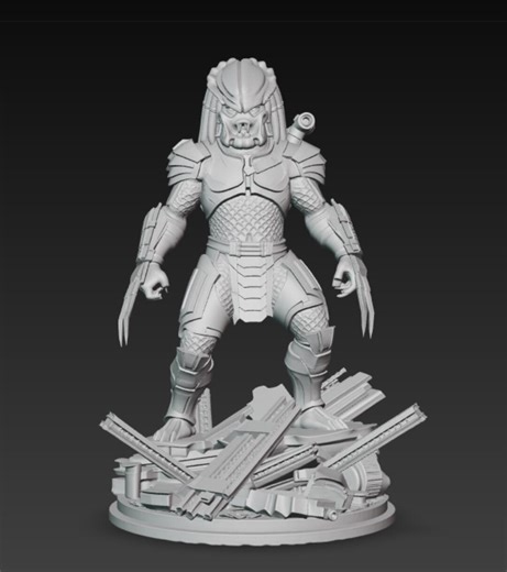 Predator 3D Model : Predator Statue STL File , Alien STL File , Predator 3D Print File , High Quality 3D Model , Statue 3D Model - Etsy
