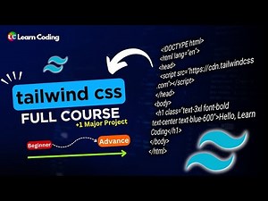Tailwind CSS (v4.O) Full Course | Build & Deploy Portfolio Website | Learn Coding