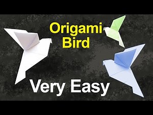 How to Make an Origami Bird 🕊️ Easy Paper Folding for Beginners | DIY Crafts Tutorial