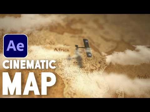 Cinematic Documentary MAP Animation in After Effects Tutorials