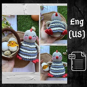 PDF Crochet Easter Chicken in the Basket Pattern, Amigurumi Chick in Egg, Crochet Easter Pattern, Amigurumi Chick, Amigurumi Animal, Bird - Etsy