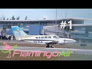 Flamingo Air Cessna 402 Takeoff in Nassau - C6-FLX