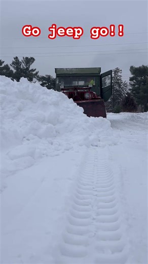 Slow and steady #snow #jeep #willysjeep #plowing