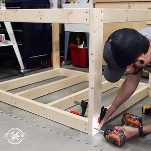 629K views · 4.4K reactions | Need a quick and simple workbench or work table? This one can be made in just a few hours with inexpensive materials. And you can get FREE plans for it too! https://fixthisbuildthat.com/how-to-build-a-diy-work-table/ Day 3: I'm sharing a project every day of December to give you some ideas to build for the holidays! | Fix This Build That | Facebook