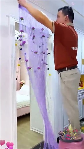 Window decoration rose thread door #onlineshopping#doordecor #windowscover#homedecor