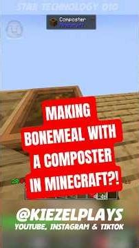 DID YOU EVER MAKE BONEMEAL WITH A COMPOSTER in MINECRAFT?!