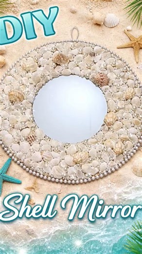 DIY #diy #shell #mirror #craft #creative #art #decoration #handmade #reels #shorts #viral #yt #trend
