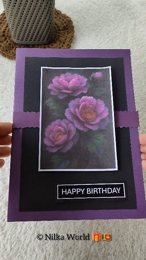 27K views · 344 reactions | Simple Handmade Birthday Card  #GreetingCards #handmadecards #nilkaworld #birthdaycard | Nilka World | Facebook