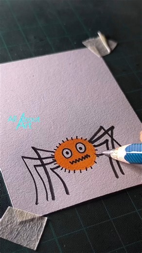 cute spider drawing