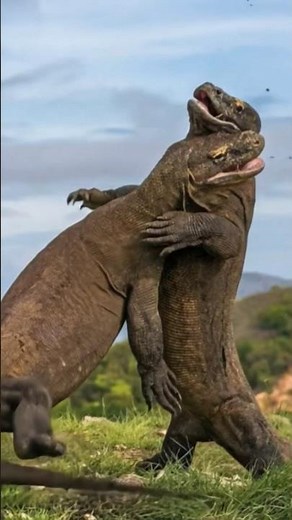 "Battle of the Giants 🦎 | Komodo Dragon Fight | Real Power of Nature" #dragonriders #wildlife