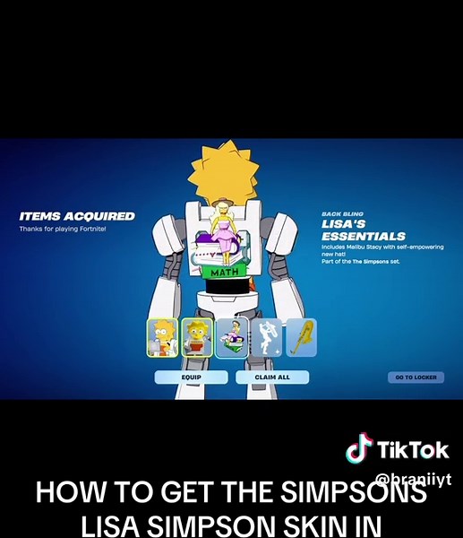HOW TO GET THE SIMPSONS LISA SIMPSON SKIN IN FORTNITE!