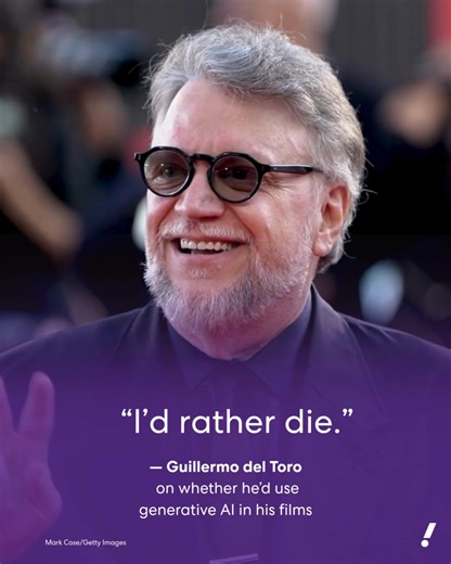 747K views · 14K reactions | Don't expect to see any AI in Guillermo del Toro's new "Frankenstein" film. The Oscar-winning filmmaker told NPR: “AI, particularly generative AI, I am not interested ... I hope to be able to remain uninterested in using it at all until I croak." | Yahoo Entertainment | Facebook