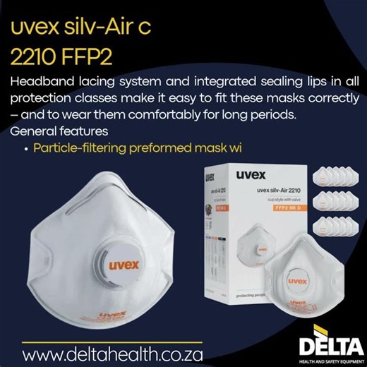 uvex silv Air cup shaped respirator from Delta Health and Safety