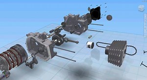 5.7K views · 168 reactions | This is a digital model of a single cylinder motorcycle engine with high details using Autodesk Inventor. I disassembled the engine and measured each part to build the model #3d #Education #cadeau #cars #draw | Mechanical | Facebook