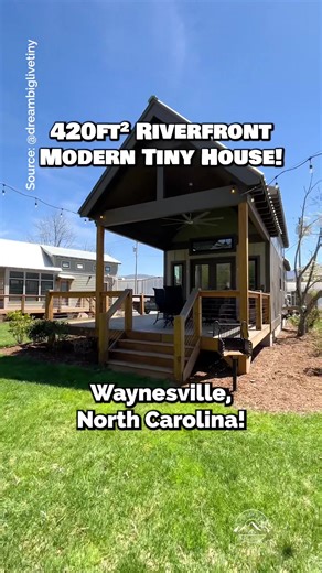 Riverfront Modern Tiny House Tour in Waynesville, North Carolina