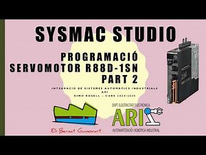 Omron Sysmac Studio. Programació Servomotor 1S. R88D-1SN. Part 2.